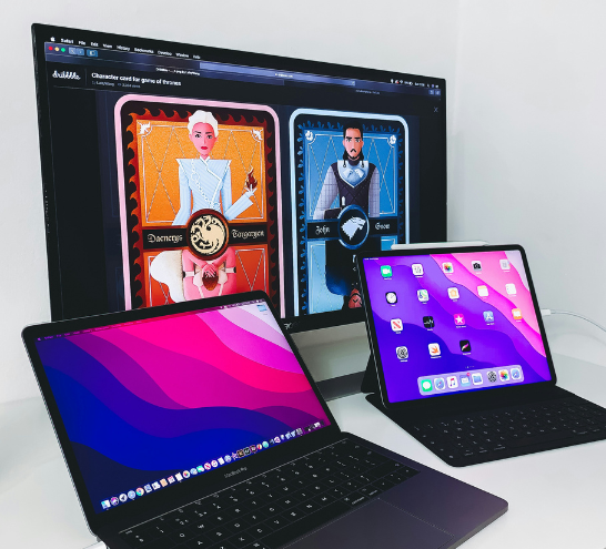 desktop app design visuals